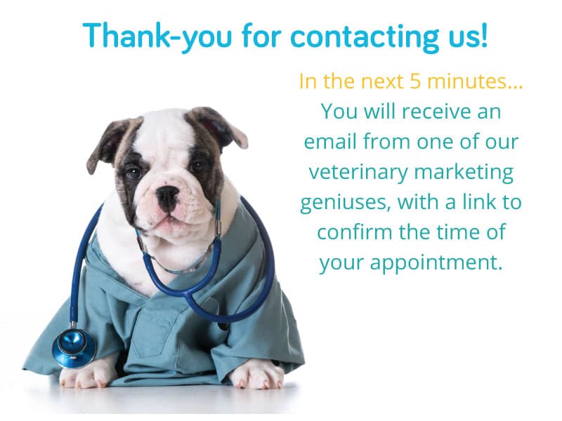 Check Your Email To Confirm Your Veterinary Marketing Consultation