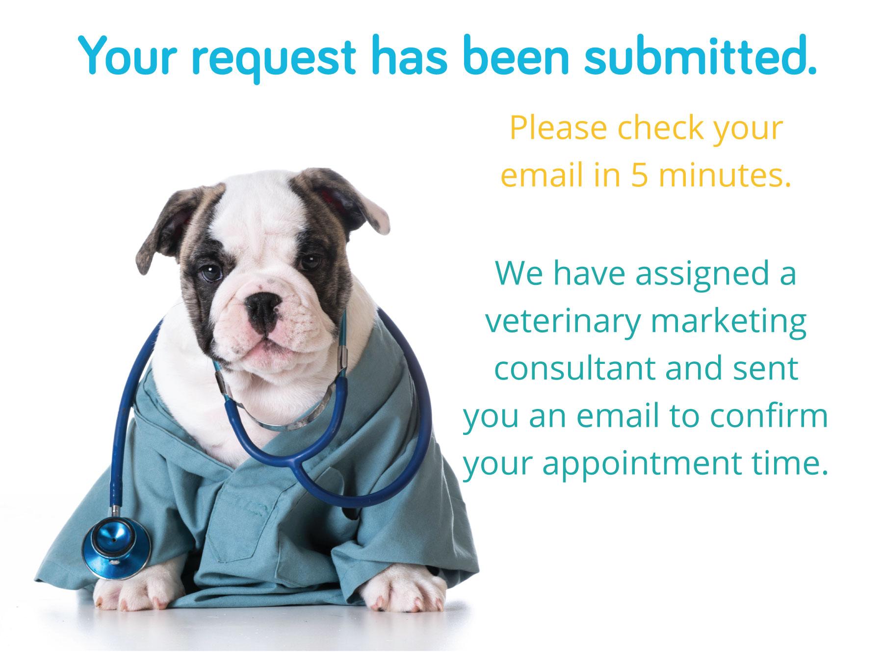 Check your email to confirm your veterinary marketing health exam