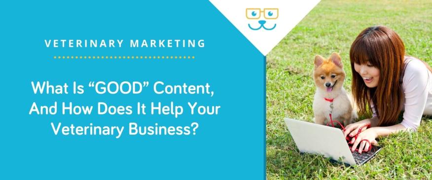 What Is “GOOD” Content, And How Does It Help Your Veterinary Business?